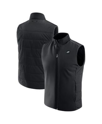 J. Palmer - Men's Black Philadelphia Eagles Front Office Full-Zip Vest