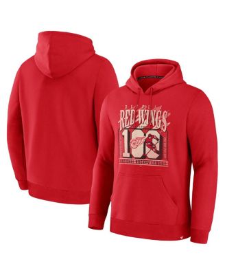 Fanatics - Men's Red Detroit Red Wings Centennial Legacy Fleece Hoodie