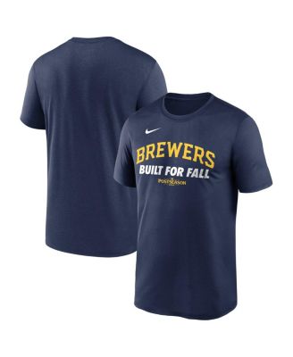 Nike - Men's Navy Milwaukee Brewers 2025 MLB Postseason Authentic Collection Legend Dri-FIT T-Shirt