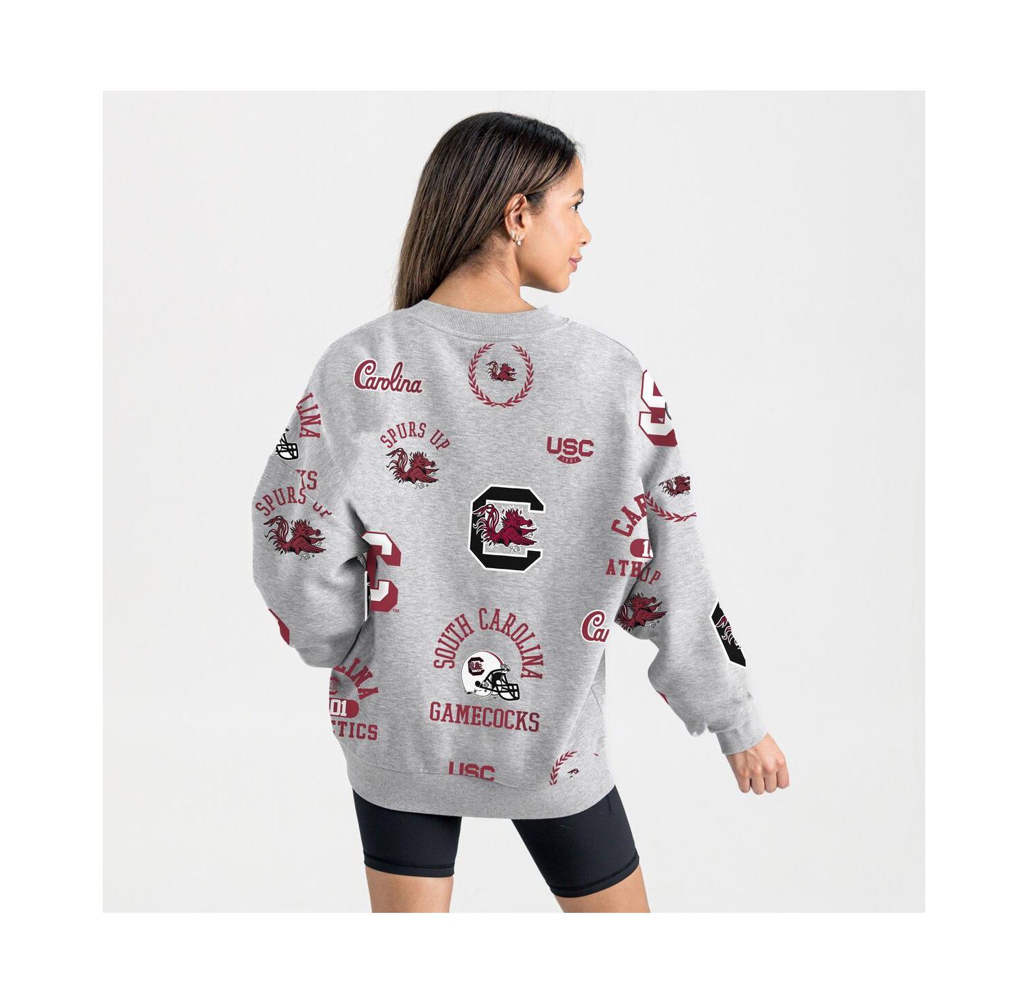 Women's Gray South Carolina Gamecocks Always on Repeat Fleece Sweatshirt