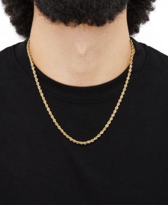 Rope Chain 22" Necklace (4mm) in 14K Yellow Gold