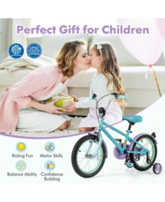 16 Inch Kids Bike with Adjustable Handlebar and Saddle