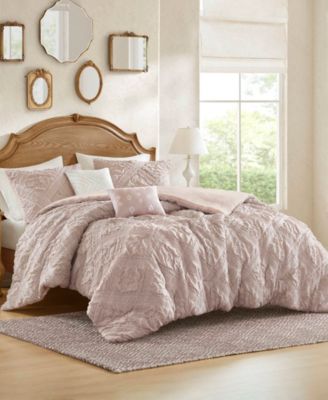 Mona Sculpted Jacquard 5-Pc. Comforter Set, King
