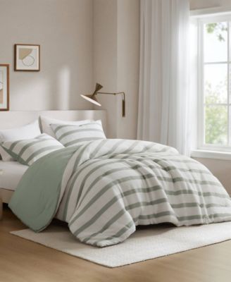 Merritt Yarn-Dyed Striped 3-Pc. Comforter Set, Full/Queen