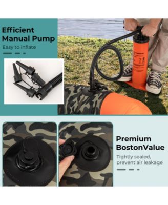 Portable Inflatable Fishing Boat with 3 Detachable Storage Boxes for Outdoor Use