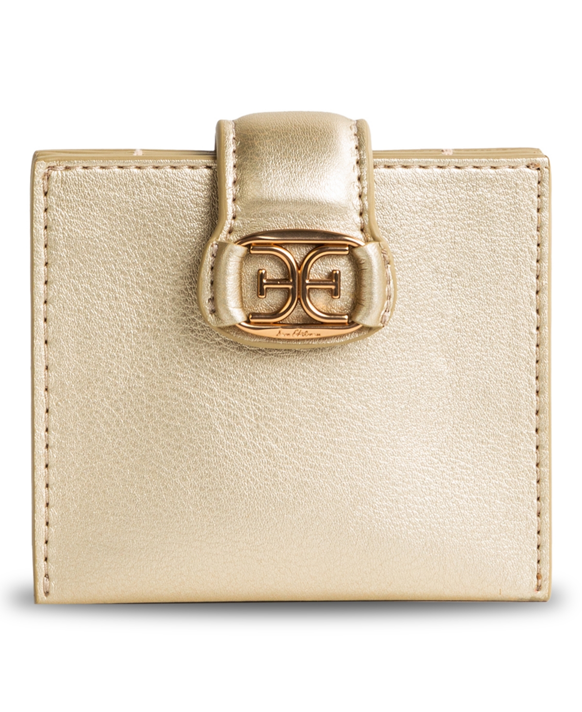 Sam Edelman Holiday Accordian Wallet In Gold