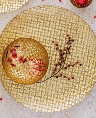 Rufolo Basketweave Large Round Platter