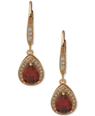 Anne Klein - Cubic Zirconia Gold-Tone Pear Drop Earrings