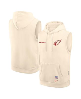 Nike - Men's Natural Arizona Cardinals 2025 Rivalries Collection Standard Issue Sideline Dri-FIT Sleeveless Hoodie