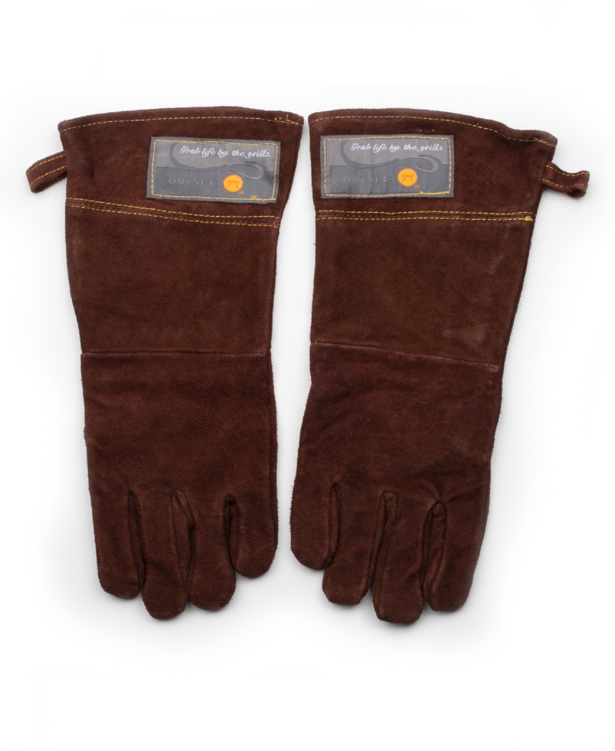 Outset Leather Grill Gloves, Set Of 2 In Brown