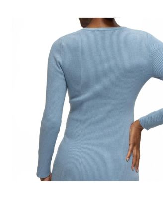 Maternity Long Sleeve Midi Sweater Dress
