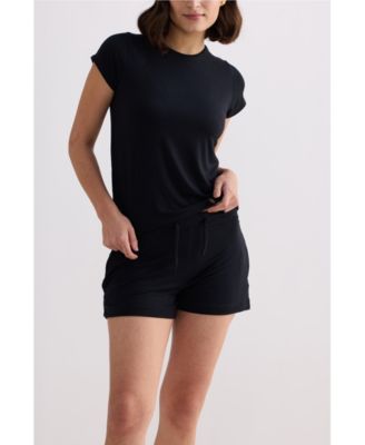 Women's Essential Short Sleeve Tee Set in Black
