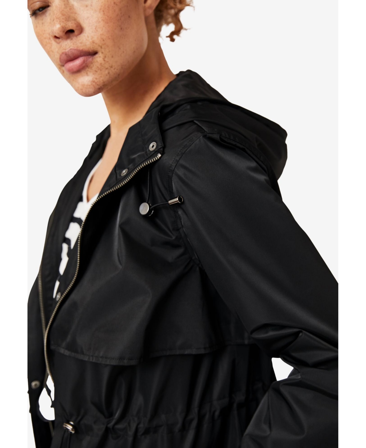 ellos Women's Hooded Anorak Jacket