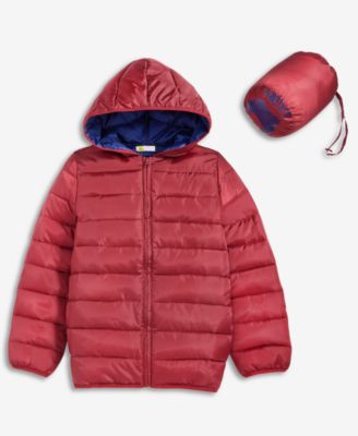 Boys' 5-20 Solid Packable Long-Sleeve Jacket, Macy's Exclusive