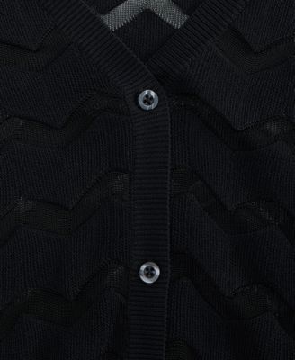 Women's Sheer Chevron Stripe Cardigan, Macy's Exclusive