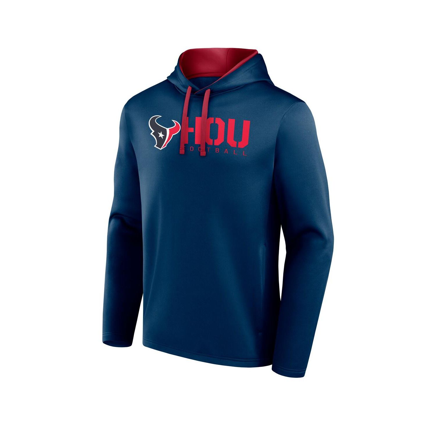 Men's Navy Houston Texans Head Start Pullover Hoodie