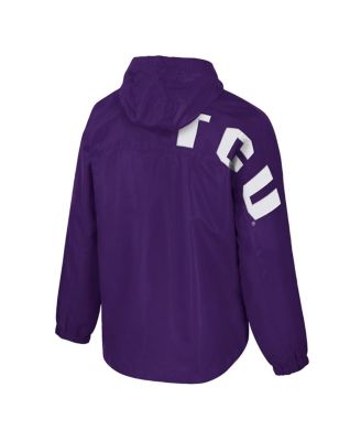 Men's Purple TCU Horned Frogs Reloaded Anorak Half-Zip Jacket