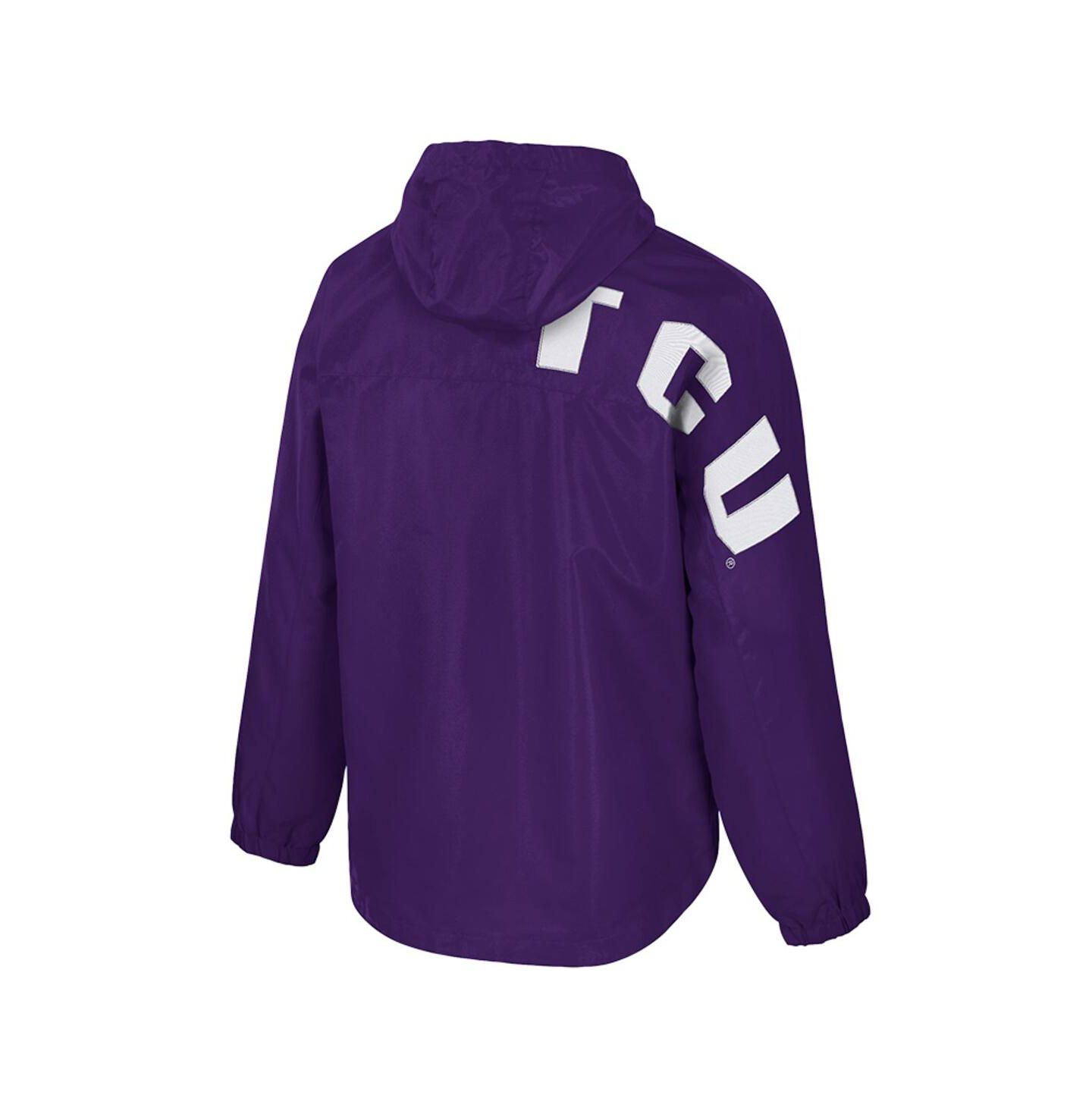 Мужская куртка Colosseum Purple TCU Horned Frogs Reloaded Anorak Half-Zip — фото 3