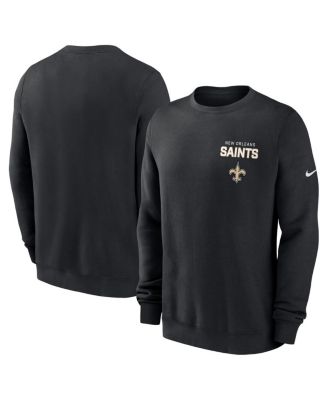 Nike - Men's Black New Orleans Saints Primetime Club Fleece Pullover Sweatshirt