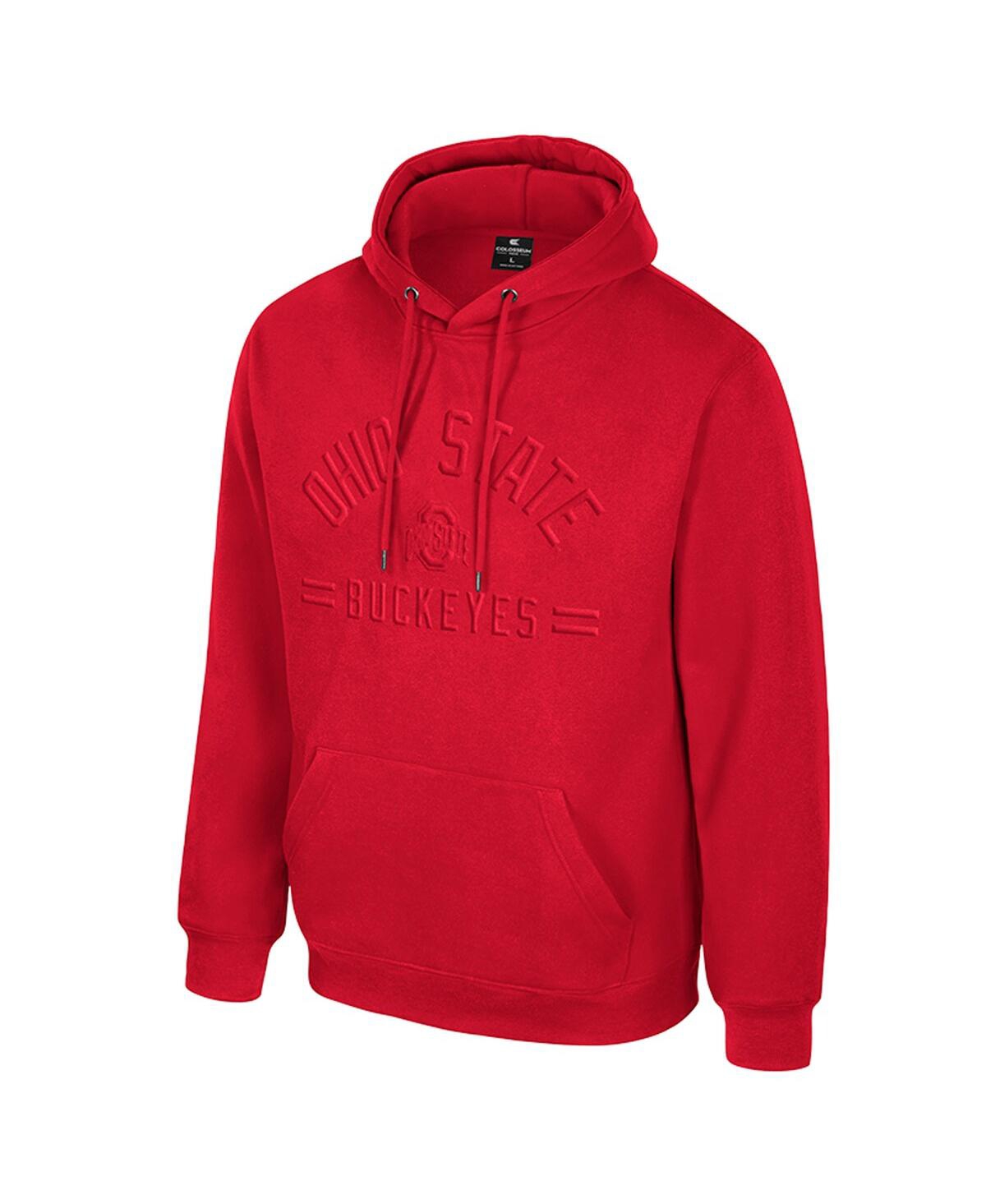 Colosseum Men's Scarlet Ohio State Buckeyes New Member Hoodie In Red