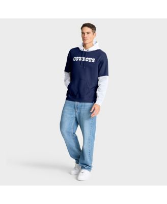 Men's Navy Dallas Cowboys Helmet Retro Pullover Hoodie