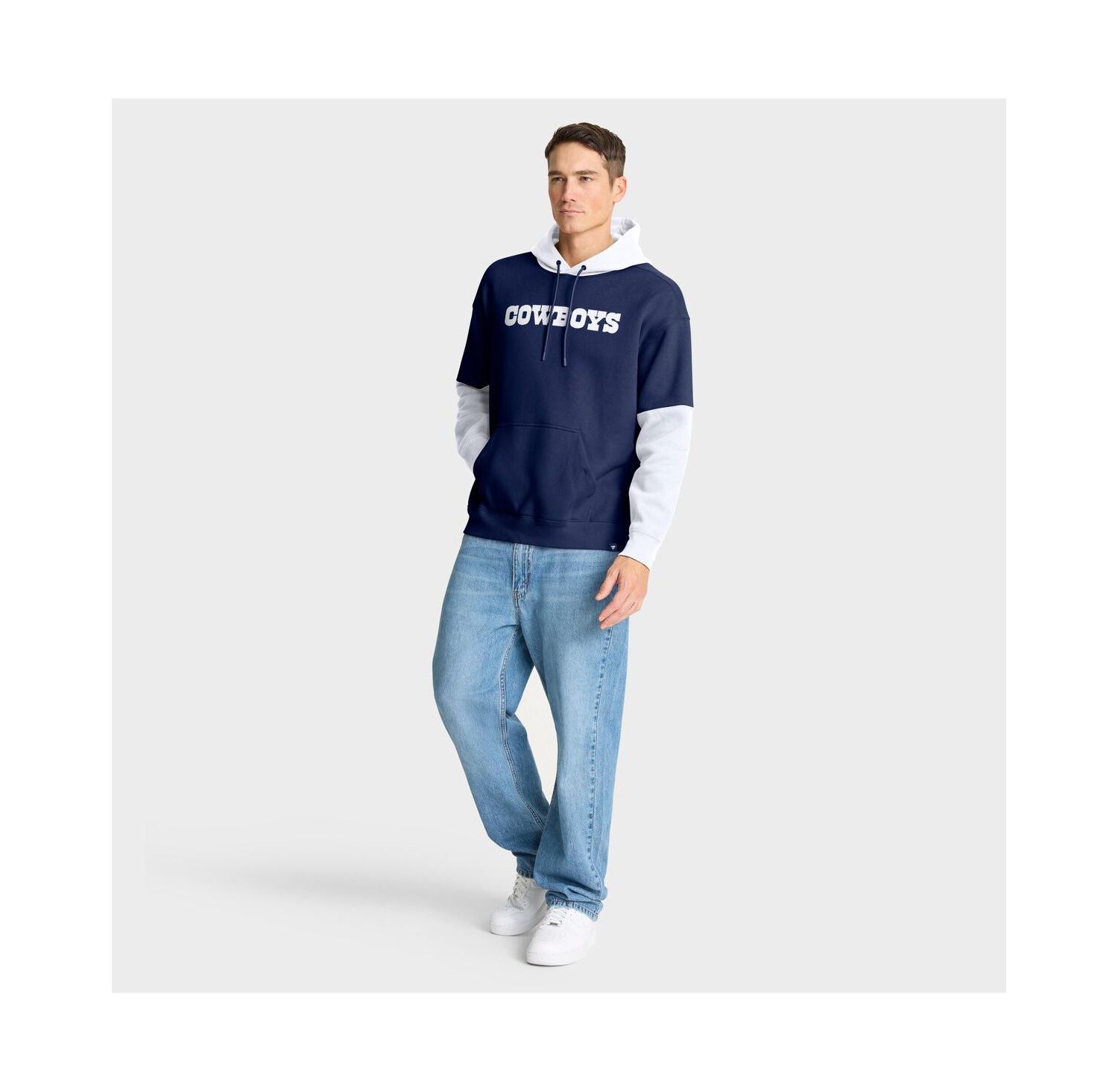 Men's Navy Dallas Cowboys Helmet Retro Pullover Hoodie