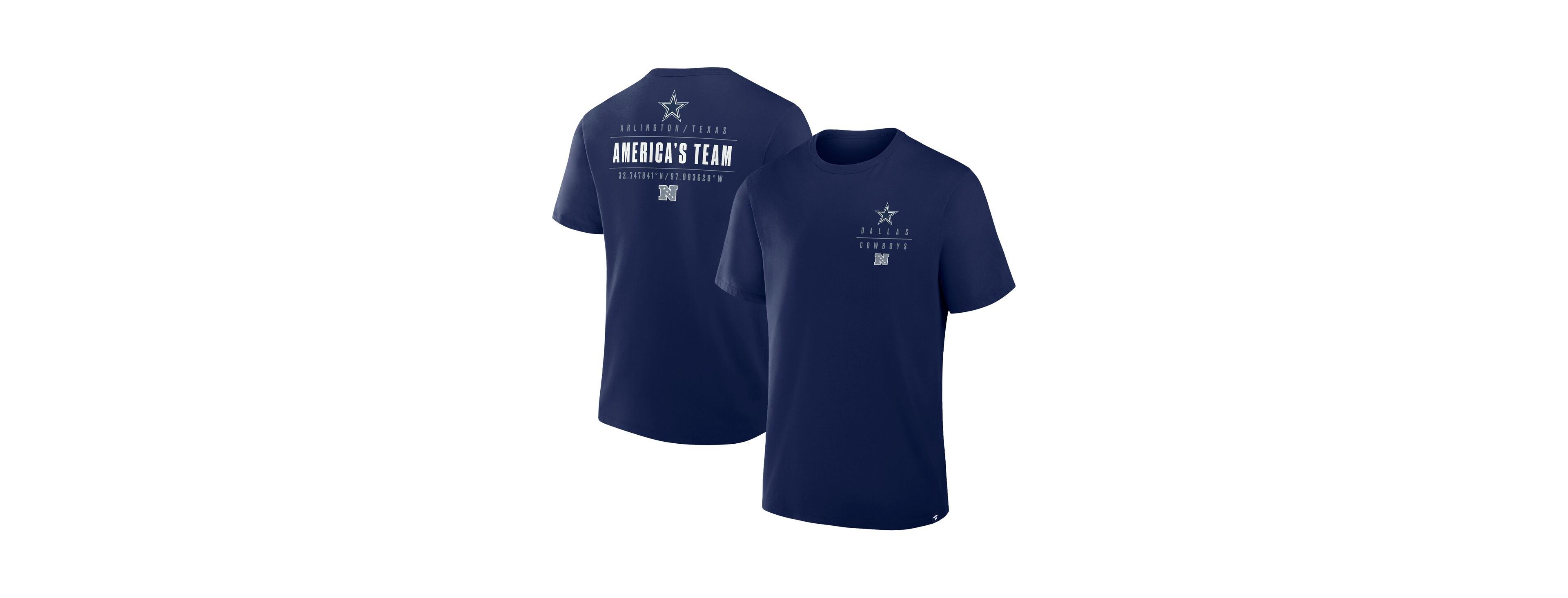 Fanatics Men's Navy Dallas Cowboys Passing Pocket Legacy T-Shirt