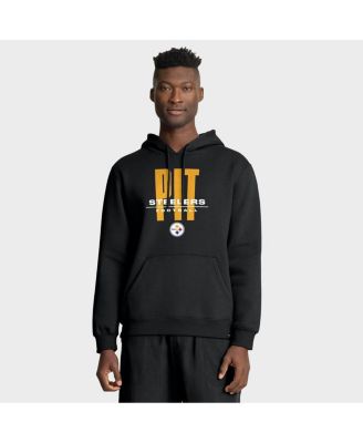 Fanatics - Men's Black Pittsburgh Steelers Right Tackle Legacy Pullover Hoodie