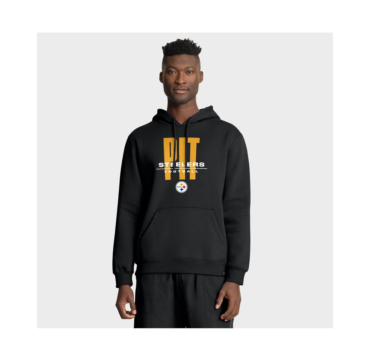 Men's Black Pittsburgh Steelers Right Tackle Legacy Pullover Hoodie