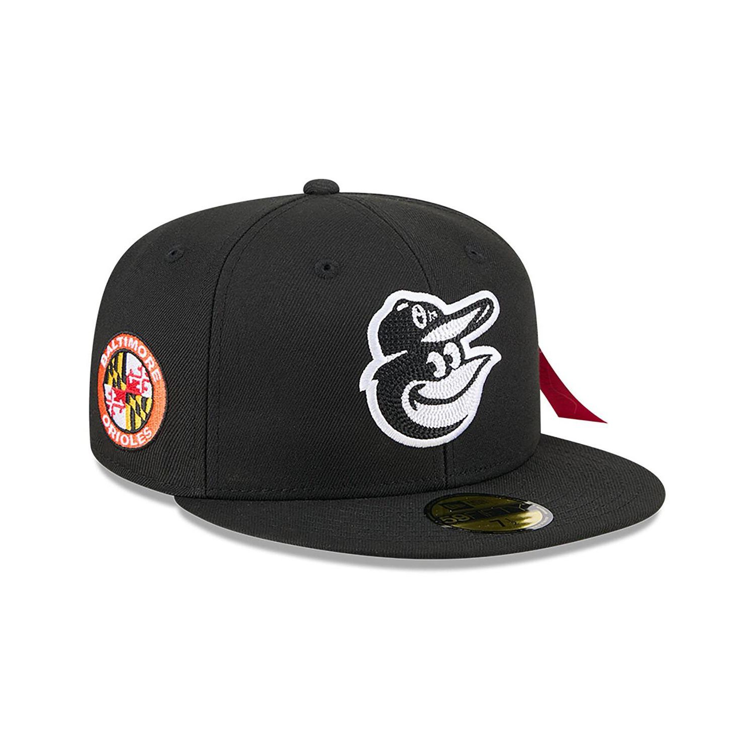x Alpha Industries Men's Black Baltimore Orioles 59FIFTY Fitted Hat