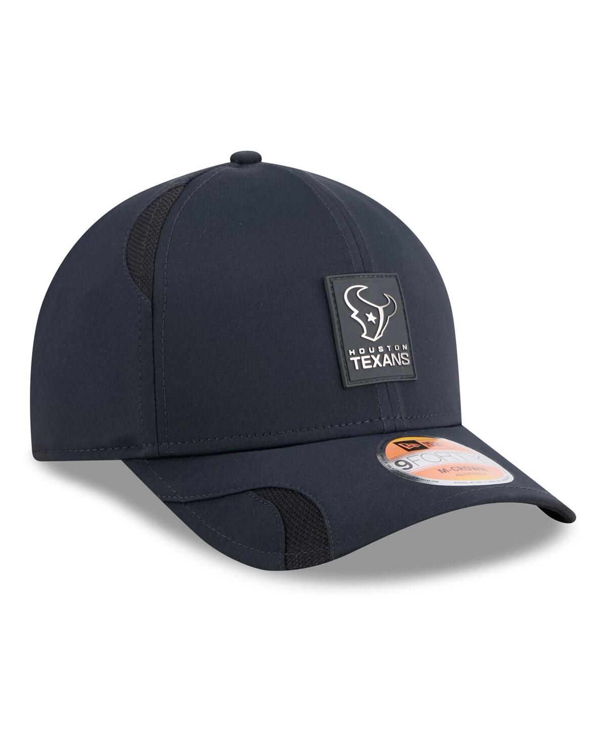 New Era Men's Navy Houston Texans 2025 Sideline M-crown 9forty Adjustable Hat In Blue