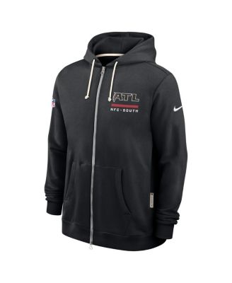 Men's Black Atlanta Falcons Sideline Standard Issue Utility Player Dri-FIT Full-Zip Hoodie