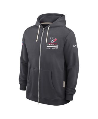 Men's Anthracite Houston Texans Sideline Standard Issue Utility Player Dri-FIT Full-Zip Hoodie