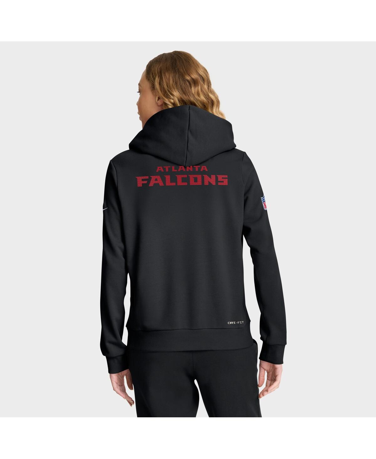 Nike Women's Black Atlanta Falcons Sideline Standard Issueâ Initial Homeâ Dri-fit Hoodie In Black