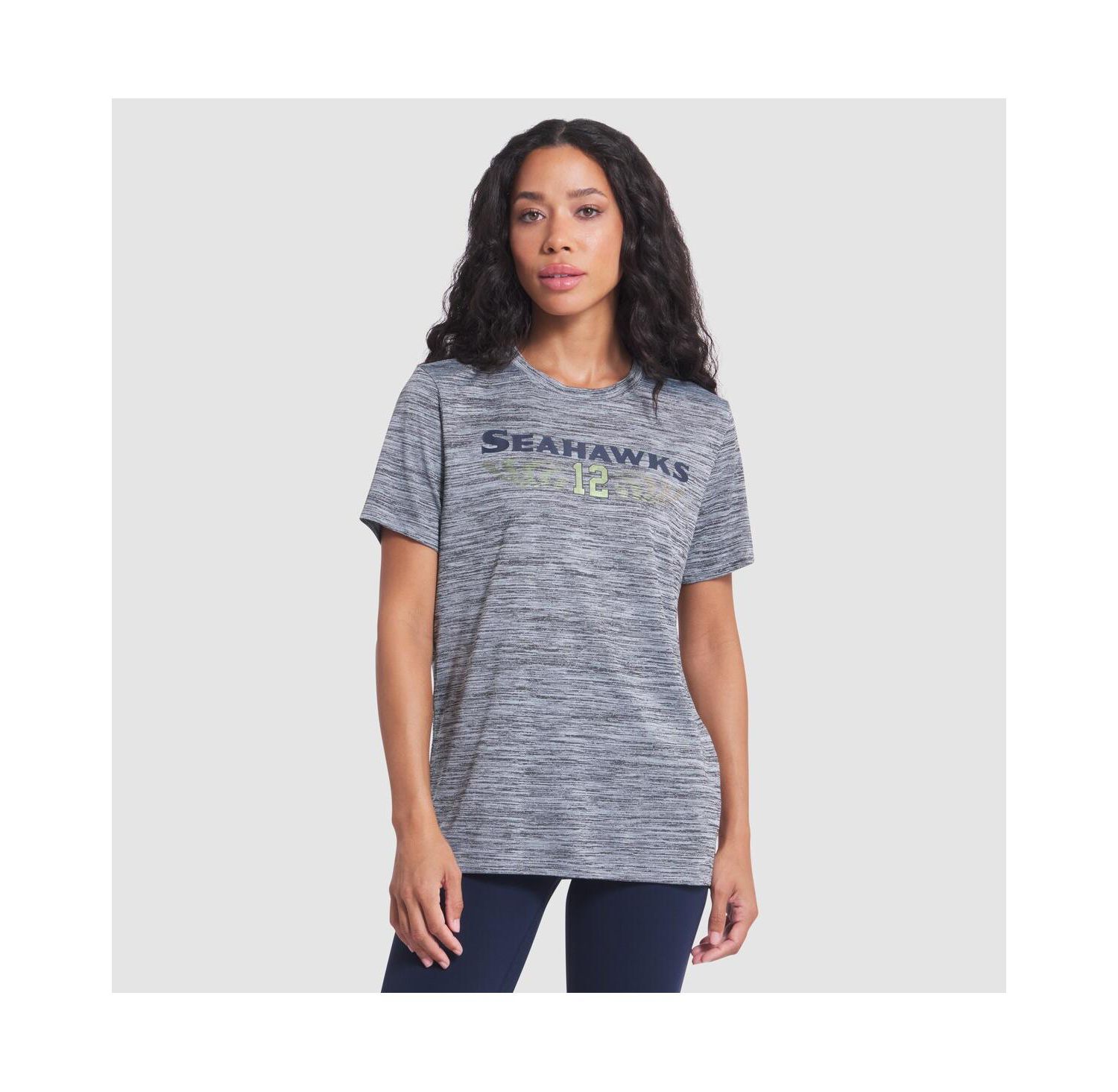 Women's Wolf Gray Seattle Seahawks 2025 Rivalries Collection Sideline Velocity Dri-FIT T-Shirt