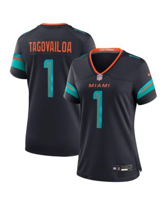 Women's Tua Tagovailoa&nbsp;Pitch Blue Miami Dolphins 2025 Rivalries Collection Game Jersey