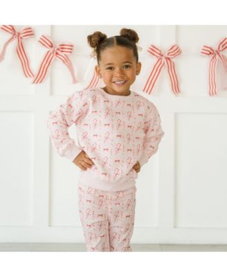 Toddler Girls Candy Cane Lane Christmas Sweatshirt