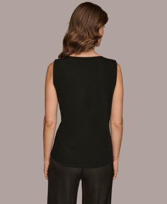 Women's Petite Scoop Neck Tank Top