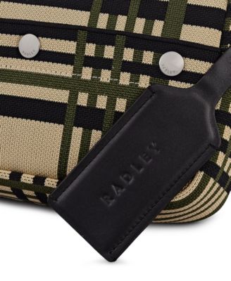 Hadleigh Place Check Small Zip Top Crossbody Bag