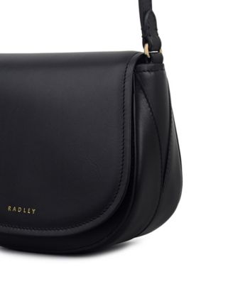 Liverpool Gardens Mini Smooth Leather Flapover Crossbody Bag