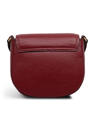 Liverpool Gardens Mini Pebble Leather Flapover Crossbody Bag