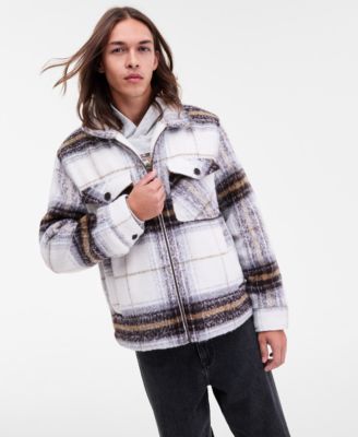Men's Charlie Plaid Slater Jacket, Bronco Hoodie & Garment-Dyed Cargo Jogger Pants, Macy's Exclusive