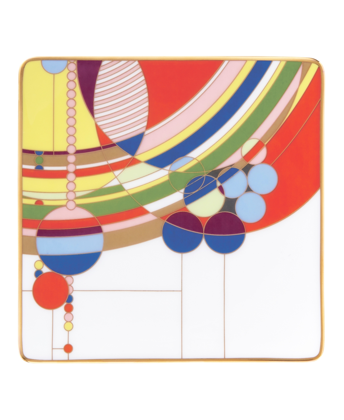 Noritake Frank Lloyd Wright March Balloons Square Plate In Multi