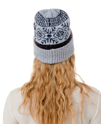 Knit Fairisle Beanie Hat