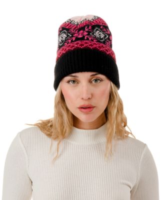 Knit Fairisle Beanie Hat