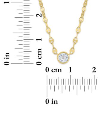 2-Pc. Diamond Necklace Set (1/6 ct. t.w.) in 14K Yellow Gold over Sterling Silver (also in Sterling Silver)
