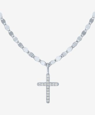 Macy's - Diamond Pendant Necklace (1/10 ct. t.w.) in Sterling Silver