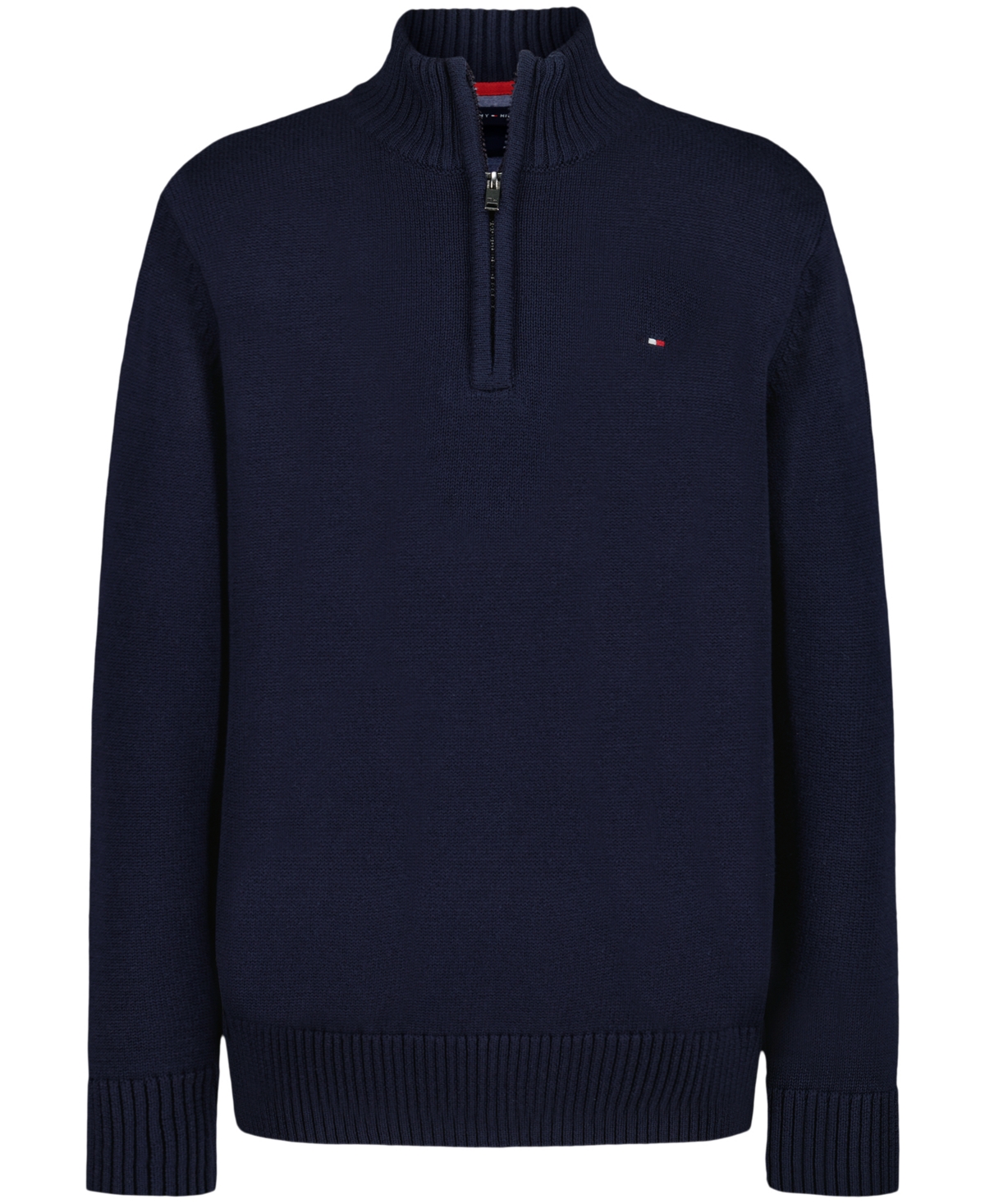 Tommy Hilfiger Boys 2T-7 Quarter-Zip Sweater