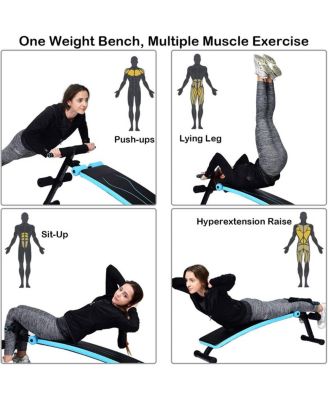 Folding Weight Bench Adjustable Sit-up Board Workout Slant Bench