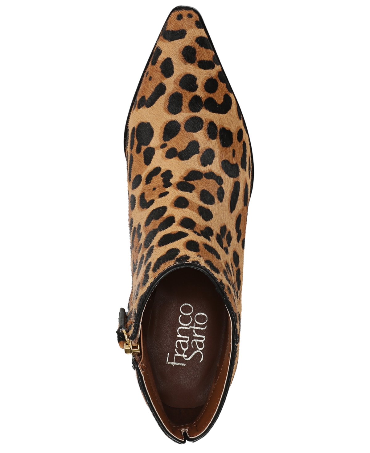 Franco Sarto Women's Josiah Pointed Toe Zip Short Boots In Animal Print